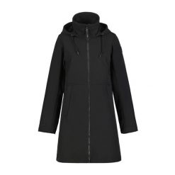 Długa kurtka softshell do wędrówek damska Icepeak Agaram. Czarne kurtki sportowe damskie Icepeak, l, bez wzorów, z materiału, bez kaptura. Za 475.50 zł.