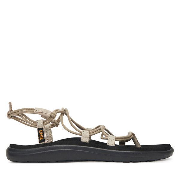 Sandały Teva. Brązowe sandały damskie Teva, bez wzorów, bez obcasa, bez zapięcia. Za 239.99 zł.