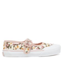 Baleriny Vans. Czerwone baleriny dziewczęce Vans, bez wzorów, bez obcasa, bez zapięcia. Za 259.99 zł.