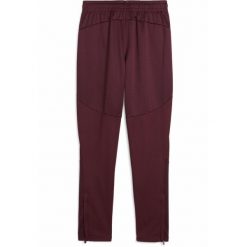 Młodzieżowe spodnie treningowe Manchester City PUMA Dark Jasper Red. Czerwona spodnie dresowe damskie Puma, m, bez wzorów, z dresówki. W wyprzedaży za 149.00 zł.