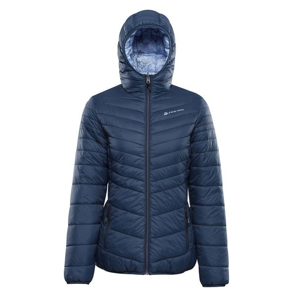Kurtka damska ocieplana dwustronna Alpine Pro Eroma. Niebieskie kurtki damskie Alpine Pro, bez wzorów, z puchu, bez kaptura. W wyprzedaży za 449.00 zł.