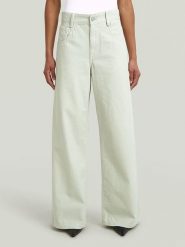 G-Star Dżinsy - Comfort fit - w kolorze jasnozielonym rozmiar: W25/L32. Zielone jeansy damskie G-Star, z podwyższonym stanem. Za 239.99 zł.