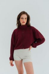 Kurtka sportowa Moonholi Uptown z zamkiem. Czerwone kurtki sportowe damskie MOONHOLI, m, bez wzorów, bez kaptura. Za 399.00 zł.