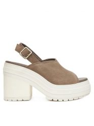Converse Sandały Chuck 70 De Luxe Heel Mule A15071C Zielony. Zielone sandały damskie Converse, bez wzorów, ze skóry, bez obcasa, na słupku, bez zapięcia. Za 389.99 zł.