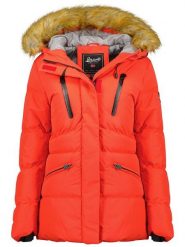 Geographical Norway Kurtka zimowa "Crown" w kolorze czerwonym rozmiar: L. Czerwone kurtki damskie Geographical Norway, na zimę, l, bez wzorów, z puchu, bez kaptura. Za 349.73 zł.