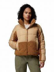 Columbia Kurtka zimowa "Point II Sherpa" w kolorze beżowym rozmiar: XS. Brązowe kurtki damskie Columbia, na zimę, xs, bez wzorów, z puchu, bez kaptura. Za 369.95 zł.