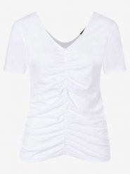 More & More Koszulka w kolorze białym rozmiar: 44. Białe koszulki damskie More & More, bez wzorów, bez kołnierzyka, bez ramiączek. Za 48.16 zł.