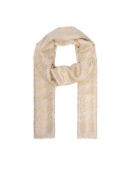Liu Jo Szalik 2F6036 T0300 Beżowy. Brązowe szaliki damskie Liu Jo, bez wzorów, z wiskozy. Za 299.99 zł.
