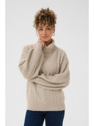 Kaffe Golf w kolorze beżowym rozmiar: XS. Brązowe golfy damskie Kaffe, xs, bez wzorów, bez ramiączek. Za 173.99 zł.