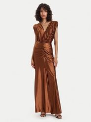 ACCESS FASHION Sukienka wieczorowa 63-3333-124 Brązowy Regular Fit. Brązowe sukienki damskie ACCESS FASHION, bez wzorów, z syntetyku, wizytowe, bez ramiączek. Za 1,099.00 zł.