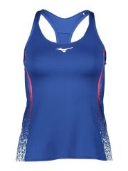 Mizuno Top sportowy "Printed" w kolorze niebieskim rozmiar: L. Niebieskie koszulki sportowe damskie Mizuno, l, bez wzorów, z materiału, bez ramiączek, outdoorowe. Za 65.85 zł.