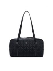 Calvin Klein Torebka Quilted Nylon 2X Strap Camerabag LV04F3651G Czarny. Czarne torebki klasyczne damskie Calvin Klein, z materiału, bez dodatków. Za 529.99 zł.