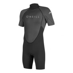 Kombinezon surfingowy z zamkiem błyskawicznym z tyłu O'Neill Reactor-2 2 mm. Czarne kombinezony damskie O'Neill, xl, bez wzorów, z neoprenu, sportowe, bez kołnierzyka, bez ramiączek. Za 389.00 zł.