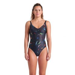 Strój Kąpielowy damski Arena Abyss Swimsuit U Back. Czarne stroje jednoczęściowe Arena, bez wzorów. Za 229.99 zł.