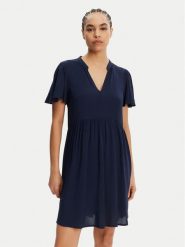 JDY Sukienka letnia Star 15257228 Granatowy Regular Fit. Niebieskie sukienki damskie JDY, bez wzorów, z wiskozy, retro, bez ramiączek. Za 99.99 zł.