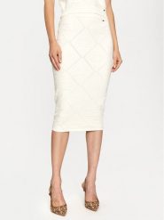 Gaudi Spódnica ołówkowa 421FD73001 Écru Slim Fit. Spódnice damskie Gaudi, l, bez wzorów, z wiskozy. Za 379.99 zł.
