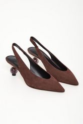 Czółenka zamszowe Pasticcino Orma WEEKEND MAX MARA. Czółenka damskie Weekend Max Mara, bez wzorów, z zamszu, bez obcasa, na szpilce. Za 1,879.00 zł.