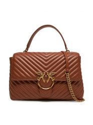 PINKO Torebka Love Lady Puff Big Cl 100042 A0GK L84Q Brązowy. Brązowe torebki klasyczne damskie Pinko, ze skóry, bez dodatków. Za 1,329.00 zł.