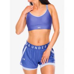 Stanik sportowy Under Armour Infinity 2.0 Mid Sports Bra. Fioletowe biustonosze sportowe damskie Under Armour, bez wzorów. Za 161.99 zł.