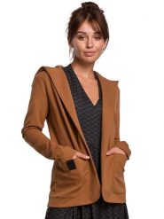 Be Wear Bluza w kolorze karmelowym rozmiar: XXL. Brązowe bluzy damskie Be Wear, xxl, bez wzorów, bez kaptura. Za 117.45 zł.