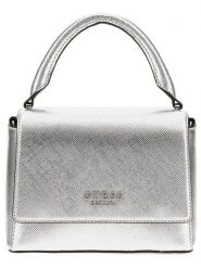 Guess Torebka w kolorze srebrnym - 20 x 15 x 8 cm rozmiar: onesize. Szare torebki klasyczne damskie Guess, z materiału, przez ramię, bez dodatków. Za 404.99 zł.