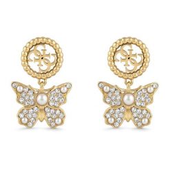 Kolczyki Guess. Żółte kolczyki damskie Guess, złote. Za 248.99 zł.