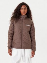 Adidas Kurtka zimowa Terrex Multi JN0812 Brązowy Regular Fit. Brązowe kurtki damskie Adidas, na zimę, xl, bez wzorów, z syntetyku, bez kaptura. Za 569.99 zł.