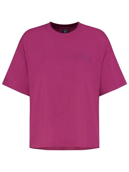 Sublevel Koszulka w kolorze różowym rozmiar: XS. Różowe bluzki damskie Sublevel, xs, bez wzorów, z bawełny, bez kołnierzyka, bez ramiączek. Za 37.12 zł.