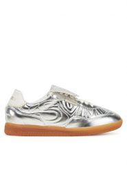 Steve Madden Sneakersy Eforma SM11003559 Srebrny. Szare obuwie sportowe damskie Steve Madden, ze skóry, bez zapięcia. Za 629.99 zł.