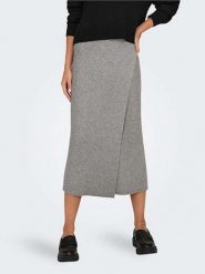ONLY Spódnica dzianinowa w kolorze szarym rozmiar: XL. Szare spódnice damskie Only, xl, bez wzorów, z dzianiny, midi. Za 57.06 zł.