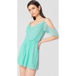 Odzież damska: Oh My Love Kombinezon z wycięciami na ramionach - Green,Turquoise