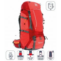Plecak Elementerre talca 50 l. Czerwone plecaki Elementerre, bez wzorów. Za 401.00 zł.