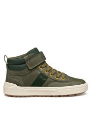 Geox Sneakersy J Weemble Boy J56HAA 0MEFU C3009 M Zielony ciemny. Zielone buty sportowe chłopięce Geox, ze skóry, bez zapięcia. Za 299.99 zł.