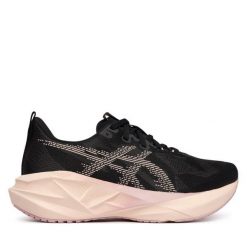 Buty do biegania Asics. Czarne obuwie sportowe damskie Asics, bez zapięcia, do biegania. Za 679.99 zł.
