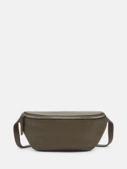 Liebeskind Berlin Skórzana saszetka "Tavia" w kolorze khaki - 27 x 14 x 7 cm rozmiar: onesize. Brązowe nerki i saszetki damskie Liebeskind Berlin, bez wzorów, z materiału. Za 393.45 zł.
