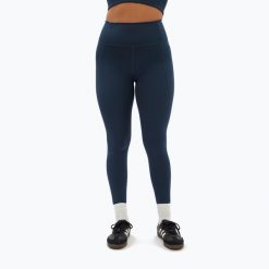 Legginsy Girlfriend Collective Pocket. Niebieskie legginsy damskie GIRLFRIEND COLLECTIVE, bez wzorów. W wyprzedaży za 328.50 zł.