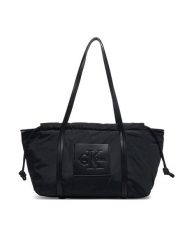 Calvin Klein Torebka LV04F3703G Czarny. Czarne torebki klasyczne damskie Calvin Klein, z materiału, bez dodatków. Za 409.99 zł.