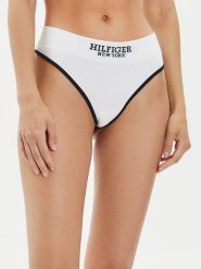 Tommy Hilfiger Stringi UW0UW05219 Biały. Białe stringi Tommy Hilfiger, bez wzorów, z bawełny. Za 139.99 zł.