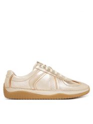 Clarks Sneakersy Meridor Lo 26186585 Złoty. Żółte obuwie sportowe damskie Clarks, ze skóry, bez zapięcia. Za 429.99 zł.