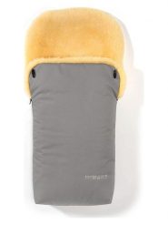 Hofbrucker Śpiworek "Putzi" w kolorze szarym z wełny jagnięcej - 90 x 34 cm rozmiar: onesize. Szare akcesoria do wózków Hofbrucker. Za 704.47 zł.