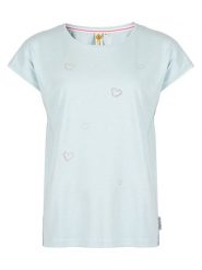 Roadsign Koszulka w kolorze błękitnym rozmiar: M. Niebieskie bluzki damskie Roadsign, m, bez wzorów, z bawełny, bez kołnierzyka, bez ramiączek. Za 43.99 zł.