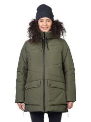 Hannah Płaszcz zimowy "Rebeca" w kolorze khaki rozmiar: 36. Brązowe płaszcze damskie Hannah, na zimę, s, bez wzorów, z puchu, bez kaptura. Za 491.99 zł.