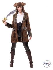 Party x People Płaszcz kostiumowy "Nobility" w kolorze brązowym rozmiar: 42/44. Brązowe płaszcze damskie Party x People, bez wzorów, ze skóry, bez kaptura. Za 152.62 zł.