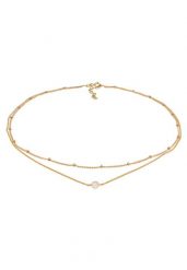 Elli Damski naszyjnik Choker warstwowy z kulkowym łańcuszkiem z kwarcem różowym pozłacane srebro 925 Sterling Silver Naszyjniki 1 ct. Czerwone naszyjniki damskie Elli, z kwarcem, pozłacane. Za 249.89 zł.