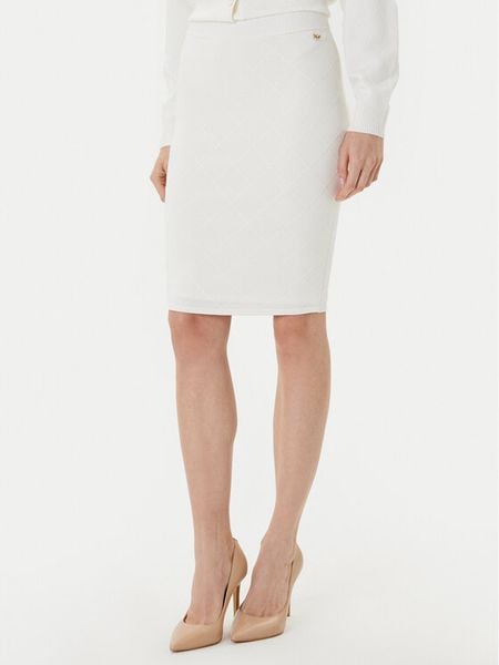 Marciano Guess Spódnica midi 5YGD29 5036Z Biały Slim Fit. Białe spódnice damskie Marciano Guess, m, z aplikacjami, midi. Za 589.99 zł.