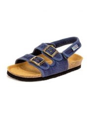 Natural world Sandały w kolorze granatowym rozmiar: 27. Niebieskie sandały damskie Natural World, bez wzorów, z otwartym noskiem, bez obcasa, bez zapięcia. Za 121.99 zł.
