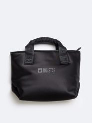 Torebka damska typu shopperka czarna oo574024 906. Czarne torebki klasyczne damskie Big Star, z materiału, bez dodatków. W wyprzedaży za 129.99 zł.