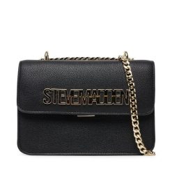 Torebka Steve Madden. Czarne torebki wieczorowe damskie Steve Madden, bez wzorów, bez dodatków. Za 379.99 zł.