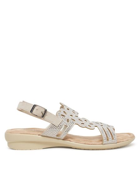 Clara Barson Sandały WSXD015-06 Szary. Szare sandały damskie Clara Barson, bez wzorów, z materiału, bez obcasa, na płaskiej podeszwie, bez zapięcia. Za 99.99 zł.