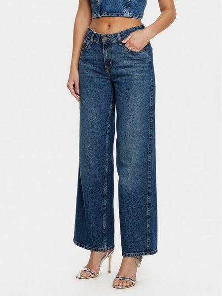 Guess Jeans Jeansy W5RA0Y D5M42 Granatowy Regular Fit. Niebieskie jeansy damskie Guess Jeans. Za 199.99 zł.